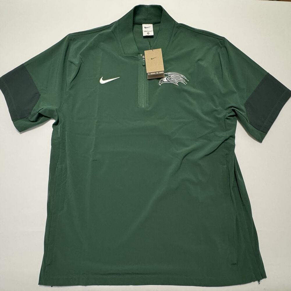 Nike Coaches Green Hooded Jacket Short Sleeve Men’s Size L New